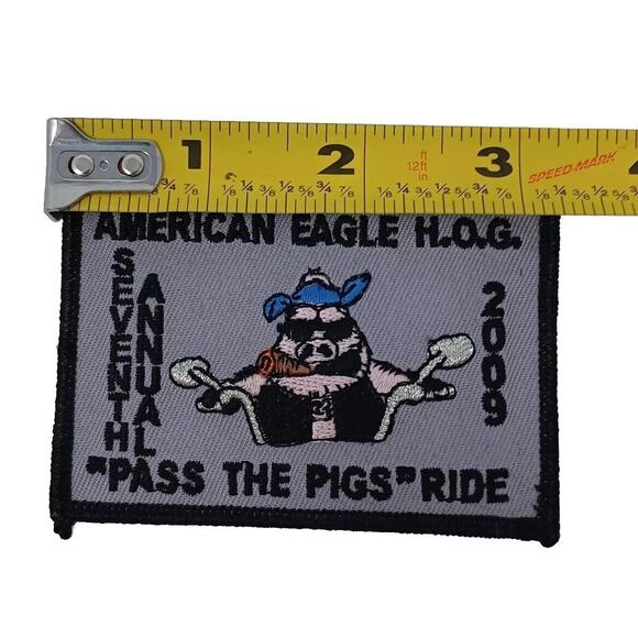 Harley Davidson Patches 25th Anniversary, 09 HOG, Pass The Pigs, 2007 Rocker HD - Picture 7 of 10